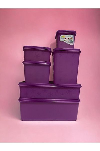 GUNES ZUCCACIYE Set of 6 Deep Freezer Storage Container
