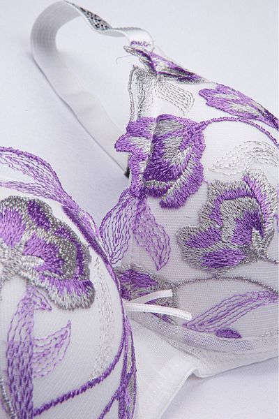 Tılsım Lingerie Set sutien semi-căptusit cu broderie cu bretele din piatră Love Secret