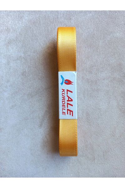 yörük tuhafiye Yellow Grosgrain Ribbon - 2 cm 10 Meters Grosgrain Ribbon
