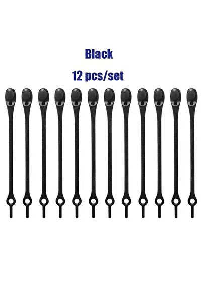 Keyfi Sepet Pratik Esnek Ayakkabı Bağcığı 12 Parça