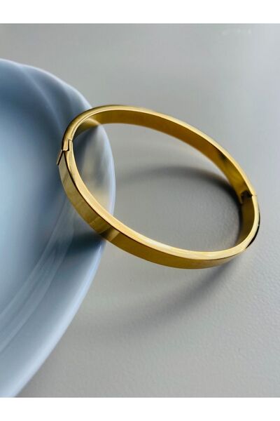 Opia JEWELRY Çelik Gold Düz Kelepçe