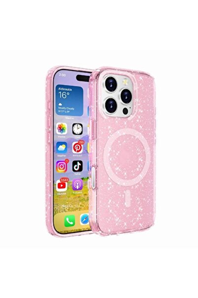 Rivor Apple iPhone 16 Pro Kılıf Kamera Çıkıntılı Magsafe Şarj Özellikli Parla...