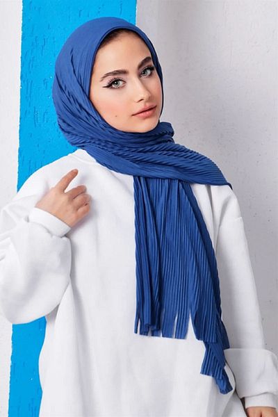 VERA LİFE Πρακτικό γυναικείο μαντήλι Hijab Shawl - Πλισέ έτοιμο σχέδιο