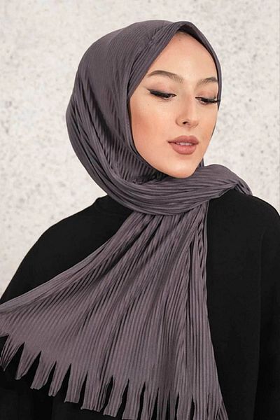 VERA LİFE Πρακτικό γυναικείο μαντήλι Hijab Shawl - Πλισέ έτοιμο σχέδιο