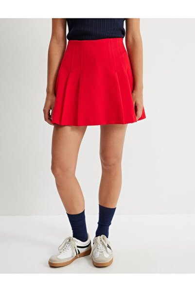 Koton Kadın Pileli Mini Etek