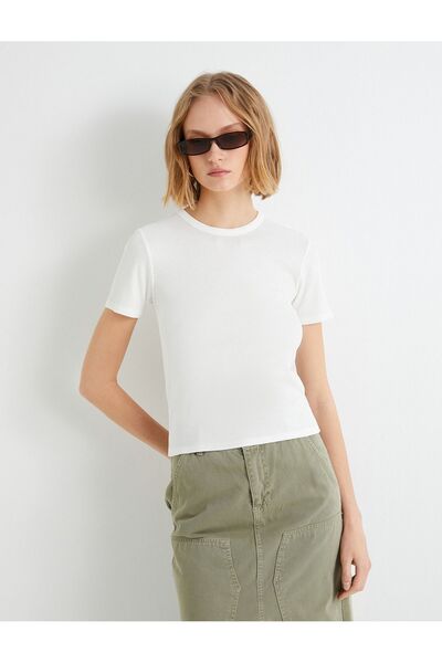 Koton Women's Basic Short T-Shirt
