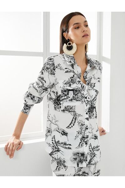 Koton Γυναικείο μακρυμάνικο πουκάμισο