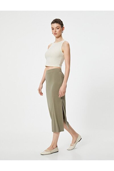 Koton Дамска пола-молив с дължина до коляното