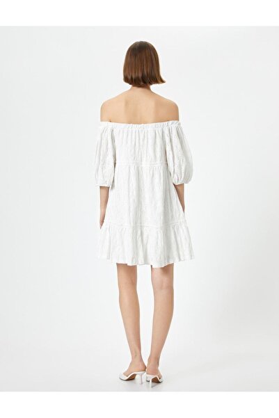 Koton Γυναικείο φόρεμα με ανοιχτό ώμο