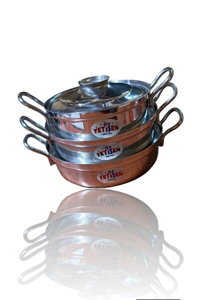 Home Karpuz Tencere Alüminyum 3'lü Set 21,23,25 cm 6,7,8 cm derinlik
