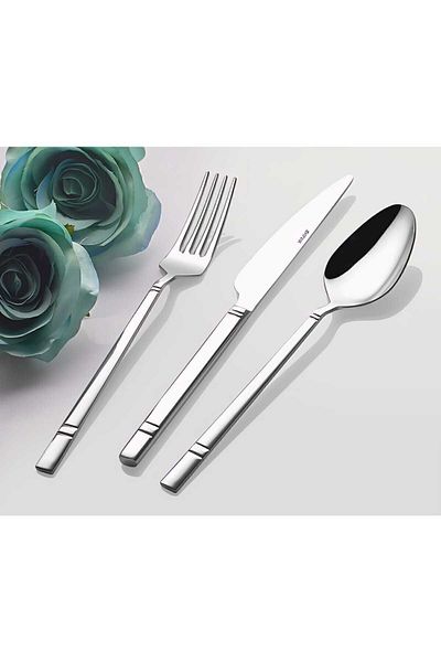 İnter STEEL 60 PIECES EVRA FORK & SPOON SET SET