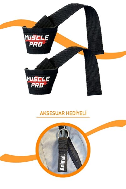 E-HSPORT حزام رفع الأثقال Muscle Pro وحزام المعصم والبروتين المميز