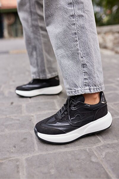 ANGELİNA JONES Γυναικεία αθλητικά παπούτσια ORRO Black Eva Sole