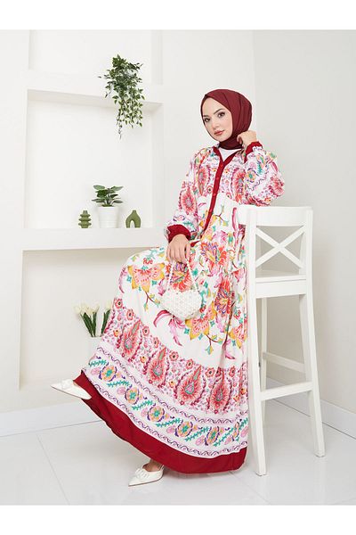 VOLT CLOTHİNG Γυναικείο φόρεμα με έθνικ σχέδιο - Πολύχρωμο