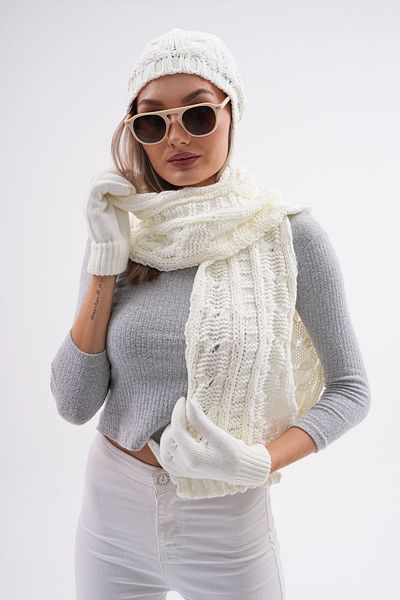 Ritagarcia Set mănuși beanie - eșarfă