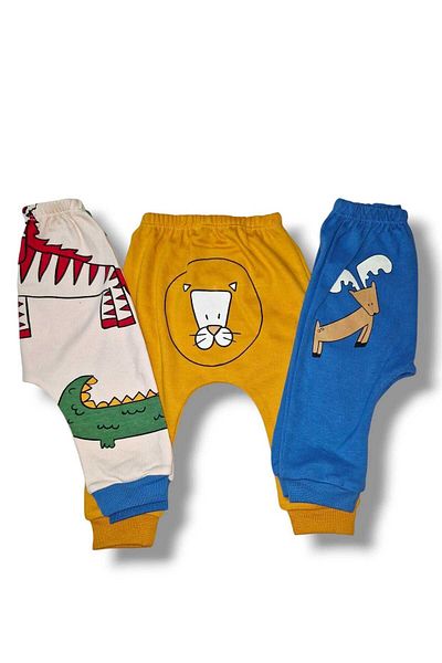 Necix's Necix's Animal Figured 3-Piece Set of Zibin and Bottom Pants