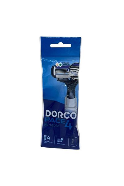 Dorco Pace 4 - 1 Piece Wrist Dress with Bag and Shaving Blades