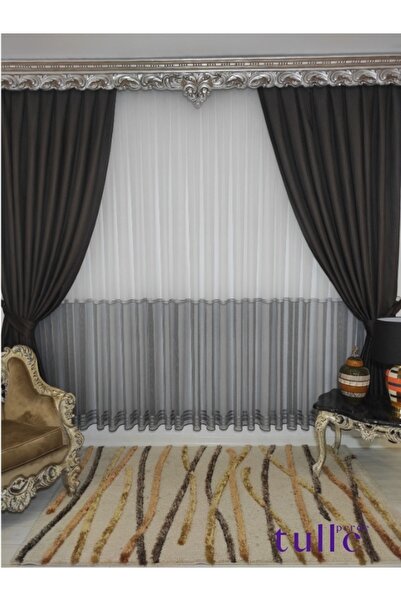 Vinaldi Haliç Etekli Bantlı Tül