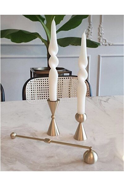 ersustore 2li Burgulu Şamdan Mum