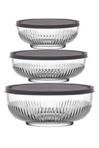 Paşabahçe Lav Tokyo 3" Storage Container Set (2600Cc-1500Cc-880Cc)