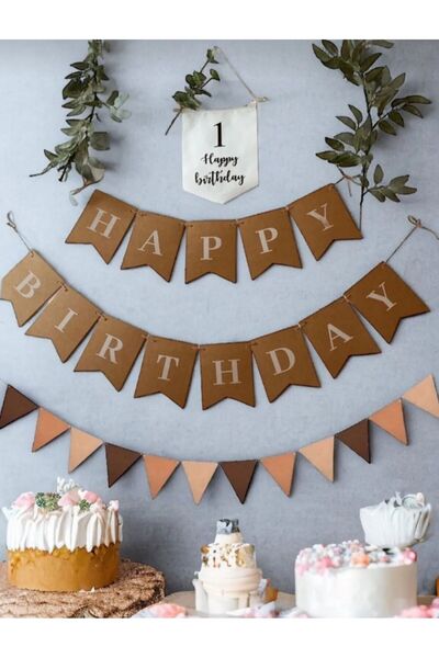 ATAKENT PARTİ مجموعة ريترو عيد ميلاد سعيد مكونة من قطعتين، مجموعة لافتة مثلثة...