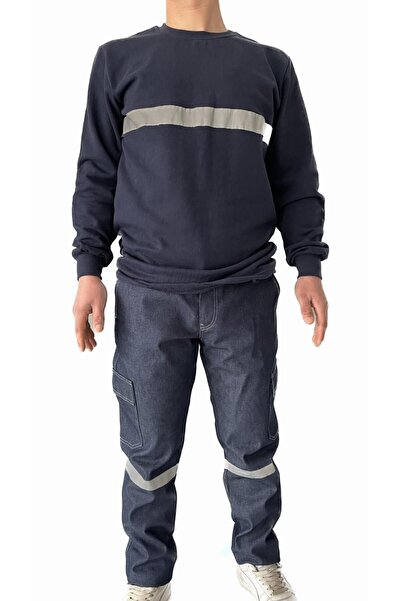 artı bir tekstil Yazlık Likralı Kot Iş Ve Işçi Pantolonu Isı Ve Yırtılmaya Da...