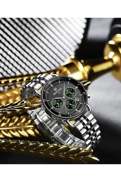 Reward Steel Men's Wristwatch with Bracelet Gift