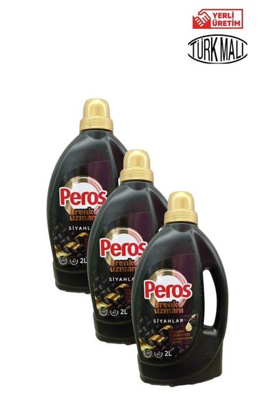 Peros RENK UZMANI SİYAHLAR İÇİN SIVI DETERJAN 2 LT X 3ADET
