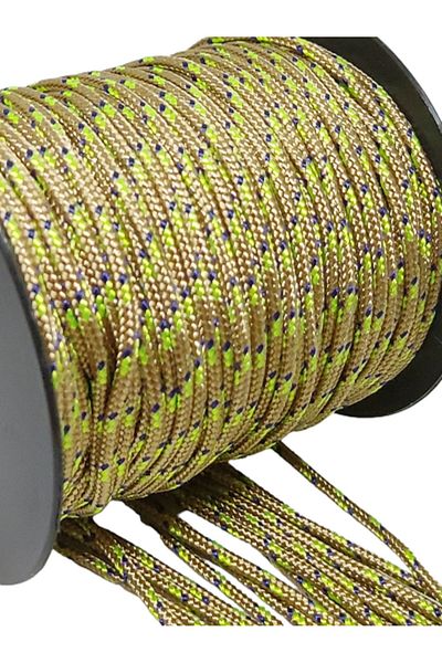 Firebird Takı Aksesuar Ve Kamp Malzemeleri Σχοινί βραχιολιού Paracord 45 μέτρων - Περιστρεφόμενο 2 mm