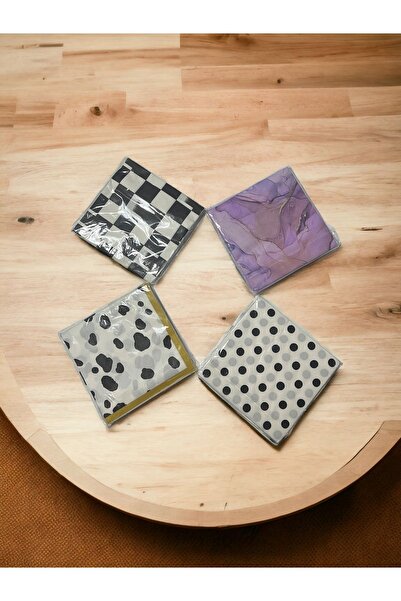 GUNES ZUCCACIYE 4LÜ PAKET DEKORATİF KAĞIT PEÇETE