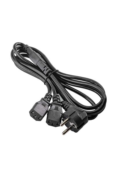 BK Teknoloji Tek Piriz 2 Güç Çıkışlı PC Monitör Printer Power Şarj Kablosu - ...