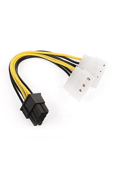 BK Teknoloji 8 Pin Pcıe To 2x4 Pin Molex Ekran Kartı Power Kablosu