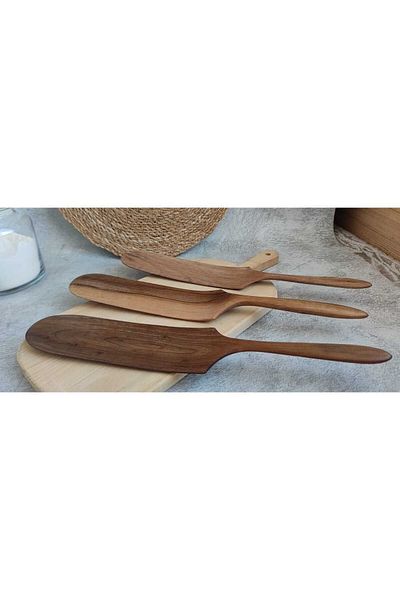 İlya Woodart Bread Turning Phyllo - Pizza, Pancake, Flatbread Shovel, Biscuit Board