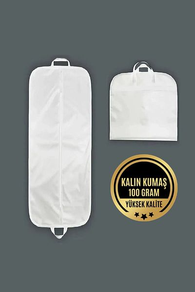 Paris Home Evening Dress, Dress, Dress Case, Dress Carrying Case, White Gamboç with Handle 100 Gr, Dress Bag