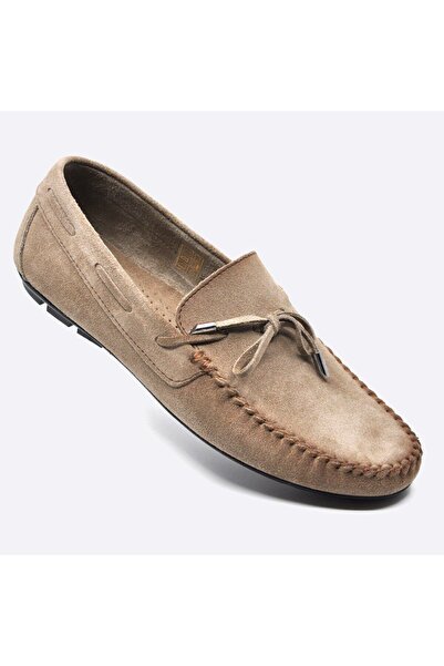 Fosco Erkek Günlük Loafer Ayakkabı-vizon Renk-naturel Süet