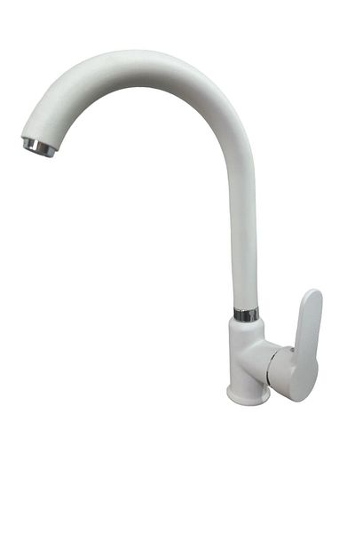Gürol Luna White Kitchen Sink Faucet Mixer