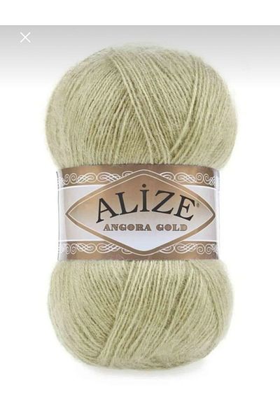 Alize أنجورا جولد 5 قطع خيط للحياكة اليدوية 267 أخضر فاتح