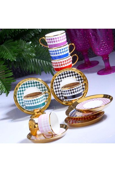 Kosova 4463 İST-163 90CC - 6-Piece Standing Cup Set (W-JULIET)