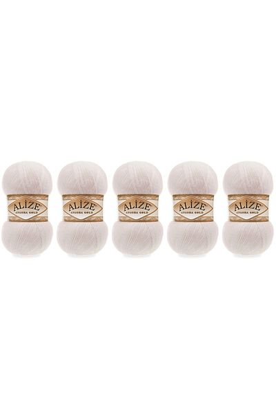 Alize Angora Gold Πλεκτό Νήμα 100 Gr 5 ΤΕΜΑΧΙΑ ΧΡΩΜΑ 599 ΜΑΝΤΑΡ ΜΠΕΖ