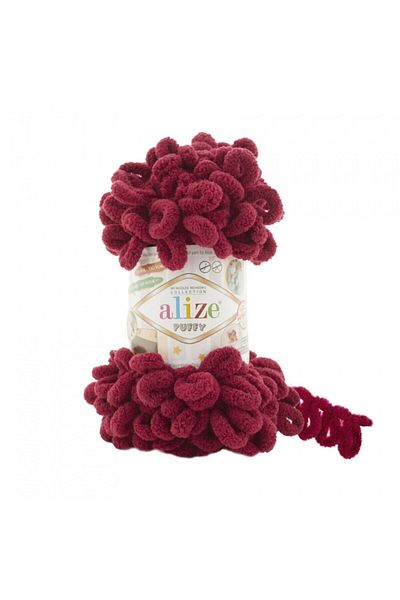 Alize Ață de tricotat manuală umflată 107 cireșe Pachet 5
