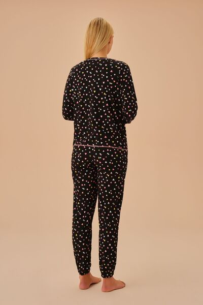 SUWEN Heart Pijama Takımı