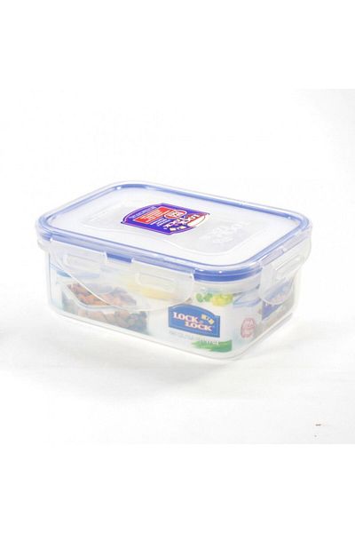 Lock & Lock Durable Plastic Food Container, 350 ml Capacity With Divider