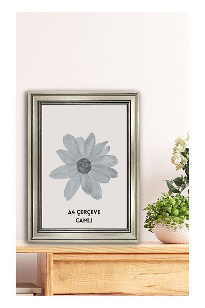 Tuğra Sanat Galerisi Standard A4 Frame 21.0 X 29.7 Cm Internal Dimensions. Glass Decorative Frame