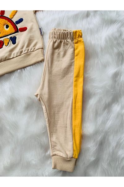 Mora Sun Embroidered Unisex Baby Oversize Upper and Lower Seasonal Set