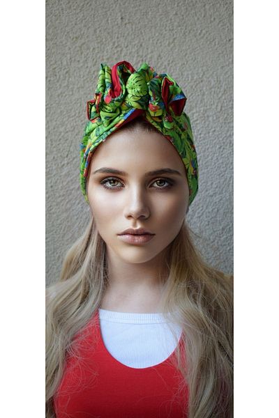 GENNA غطاء رأس وإكسسوارات شعر على الطراز الأفريقي على الوجهين