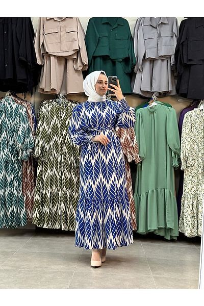 MODA CEYDA Φόρεμα με σχέδια με φύλλα