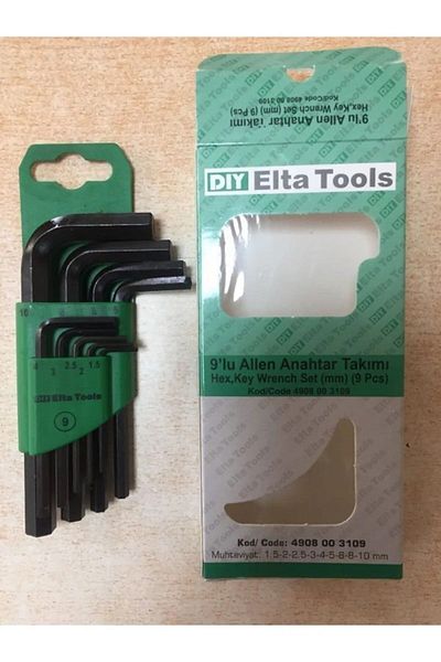 Elta 9-Piece Allen Key Set 9-Piece Professional Allen Set