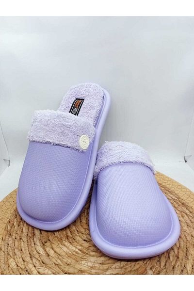 AkınalBella Women's Lilac Washable Indoor Slippers