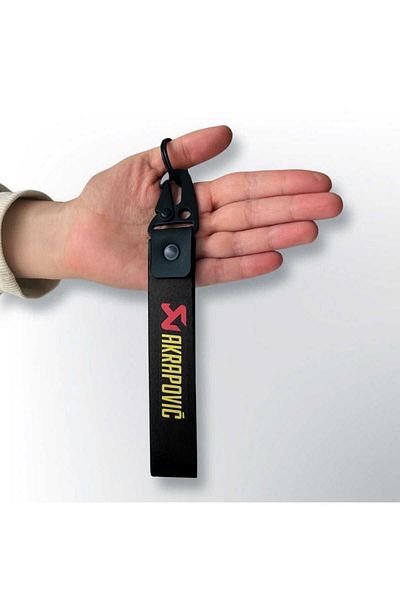 CEBECİOTO Akrapovic 19cm Auto-Moto Keychain - Double Sided Printed Quality Accessory