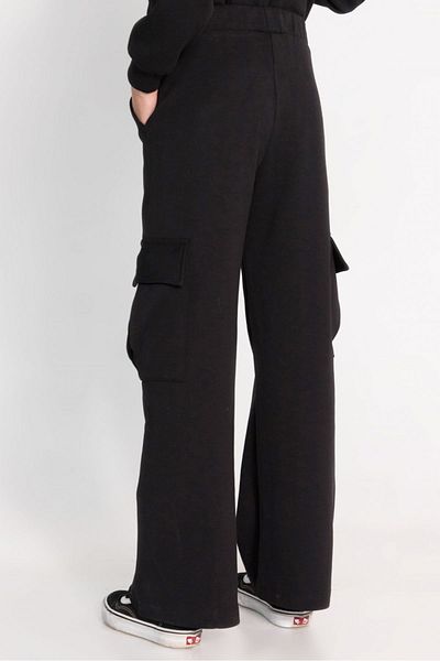 DMB BOYS & GIRLS 9-14 Years Black Girl's Cargo Pocket Trousers